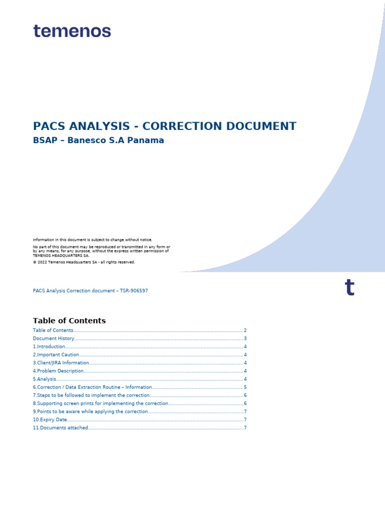 PACS Analysis Correction Guide | PDF | Software Engineering | Computing