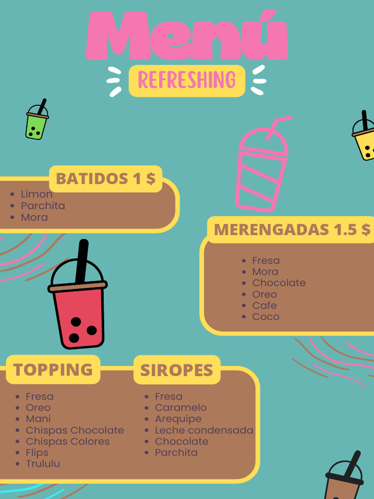 Menu Refreshing | PDF