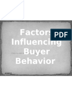 Factor Influencing Buying Behavior