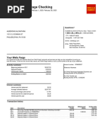 Wells Fargo Bank Statement Example | PDF | Banking | Transaction Account