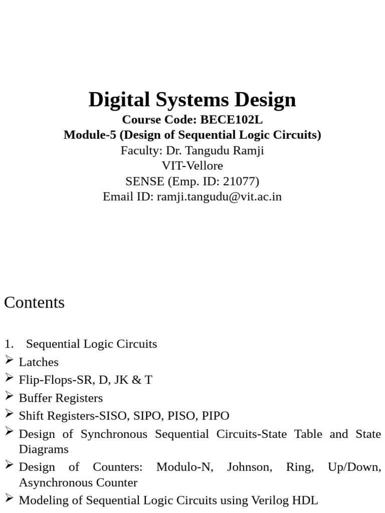 Designing Sequential Logic Circuits | PDF | Logic Gate | Electrical ...