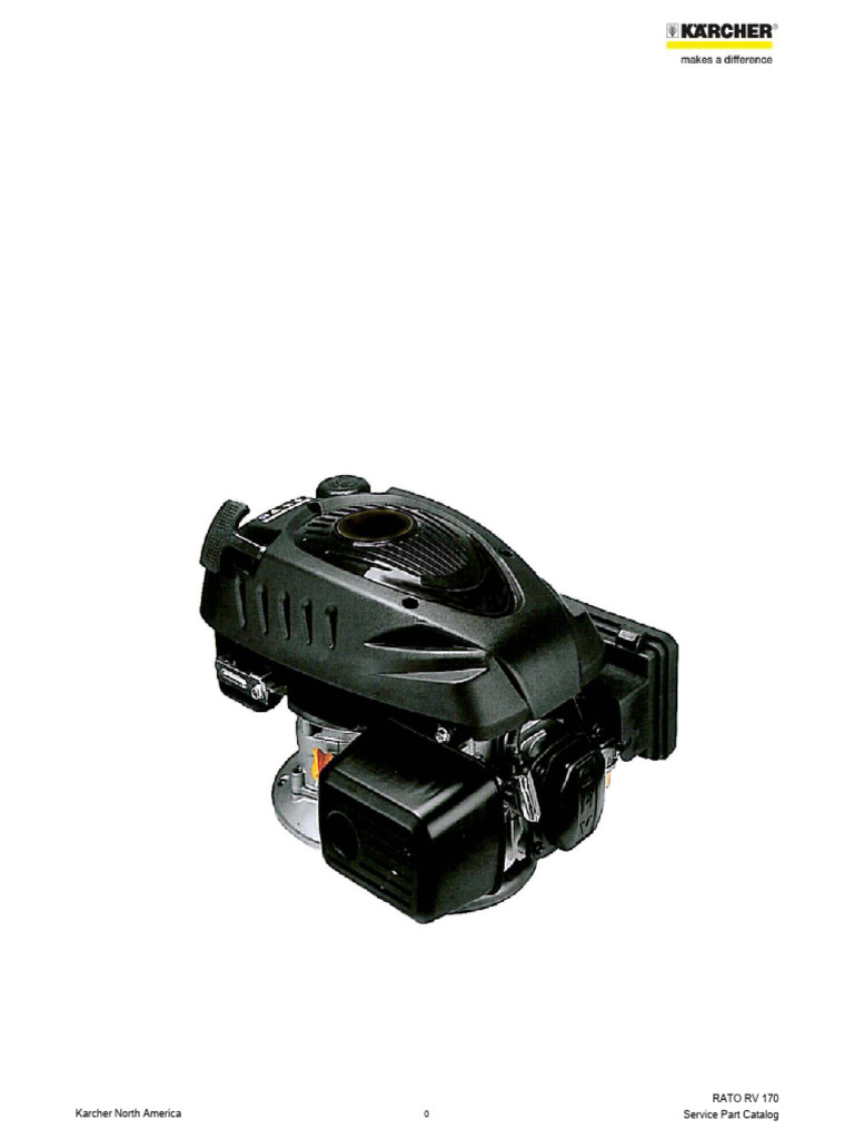 RATO RV170 Engine Parts Catalog | PDF | Mechanical Engineering | Machines