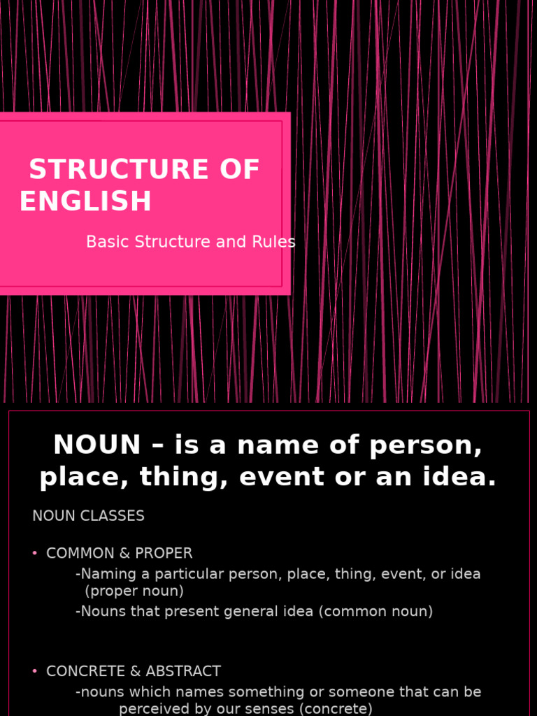 English Nouns, Pronouns, and Verbs Guide | PDF | Verb | Noun