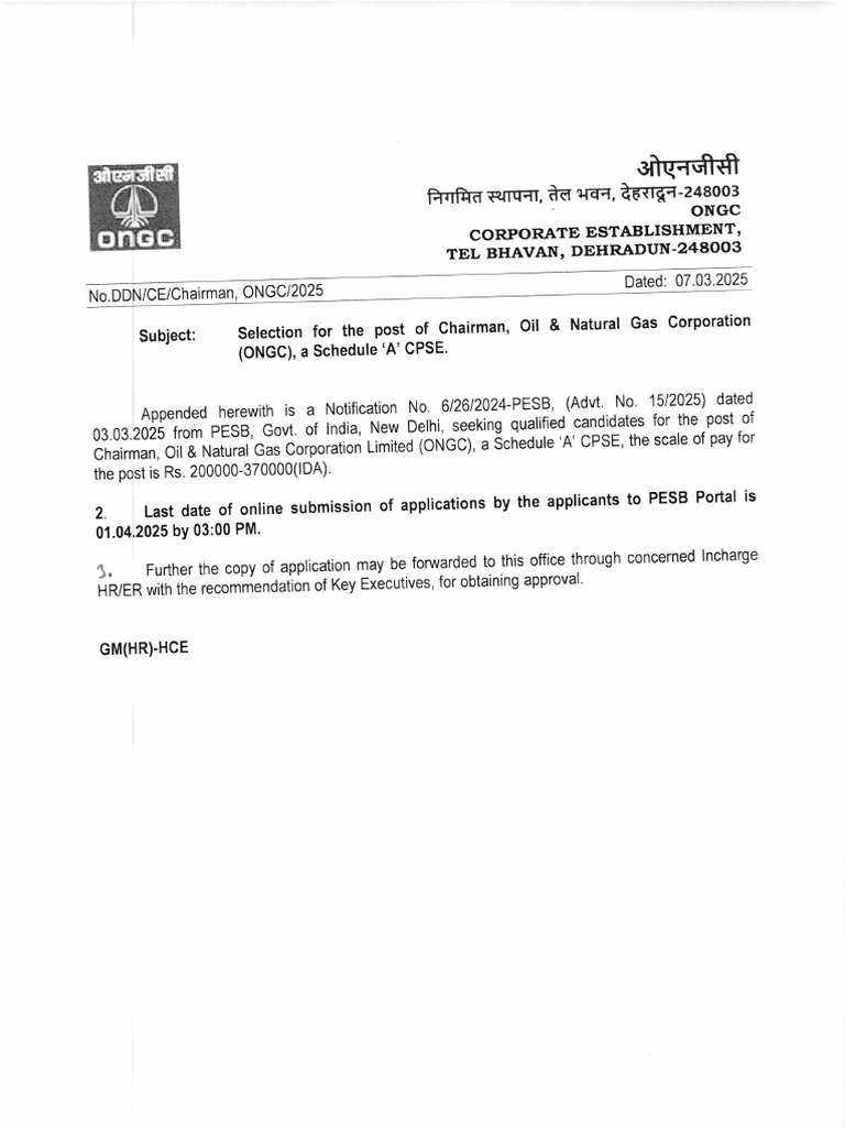 Notification Chairman On GC 2025 | PDF | Energy Industry | Fuel Gas