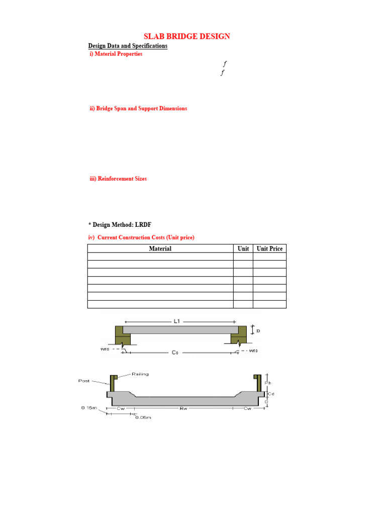 Slab Bridge Design Specifications | PDF | Concrete | Young's Modulus