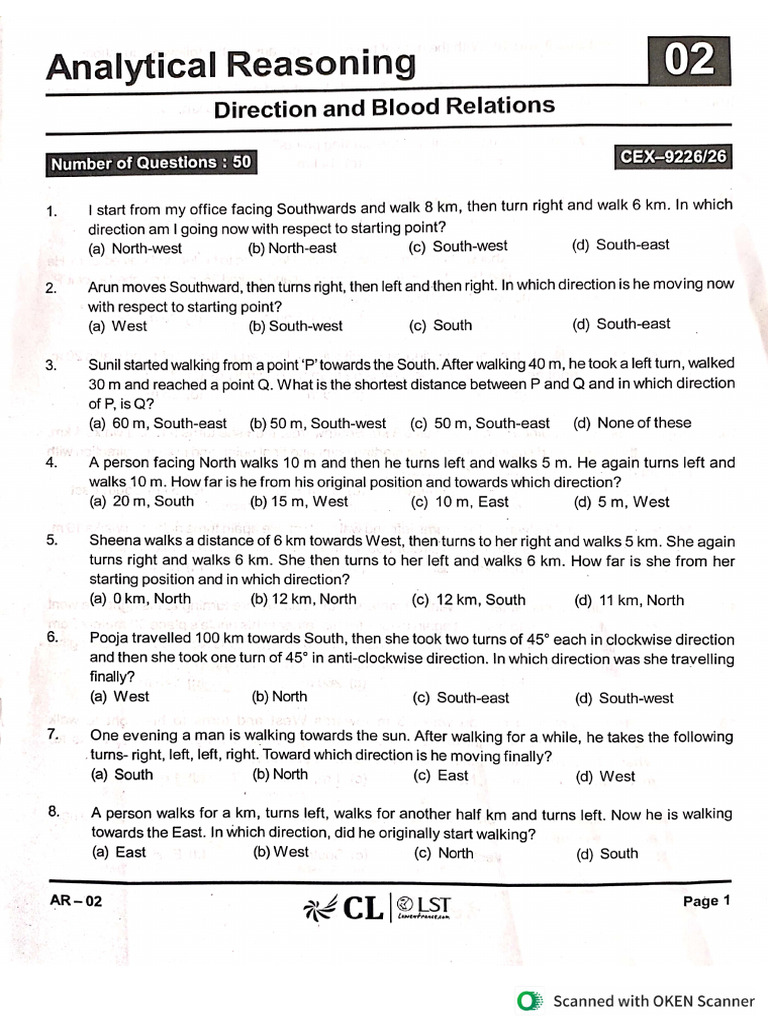 Analytical Reasoning - 2 | PDF