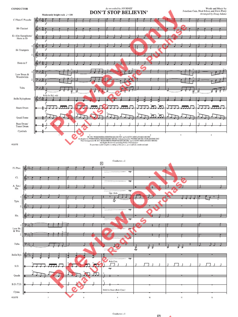 Don't Stop Believin' | PDF