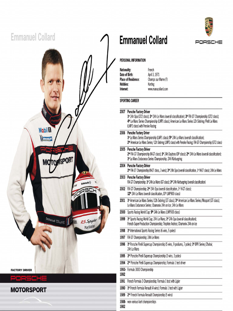 Autograph Emmanuel Collard | PDF