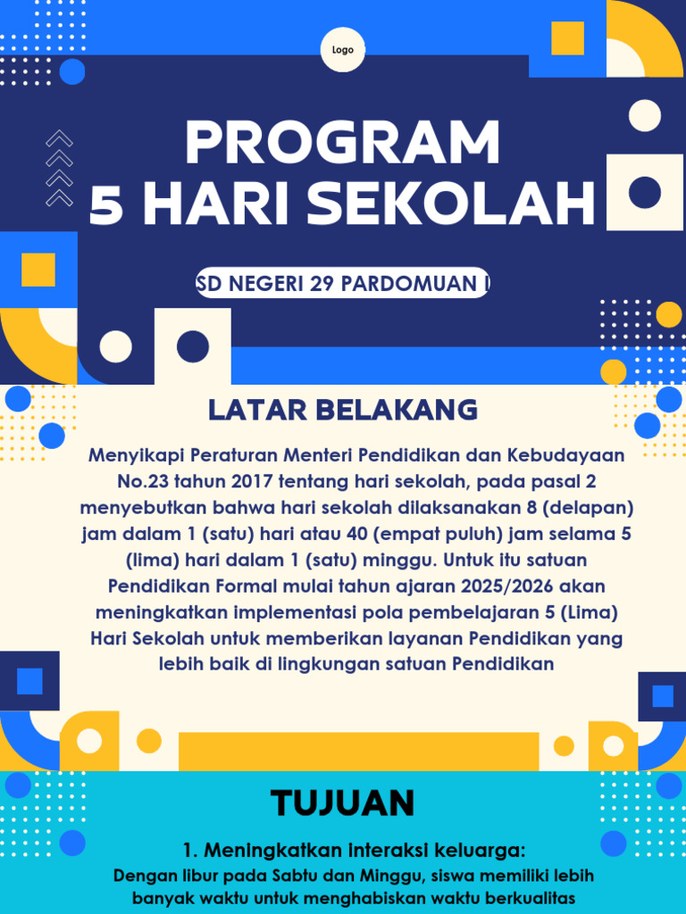 Implementasi 5 Hari Sekolah SD 29 | PDF
