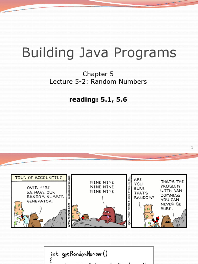 Java Random Number Generation Guide | PDF | Randomness | Statistics