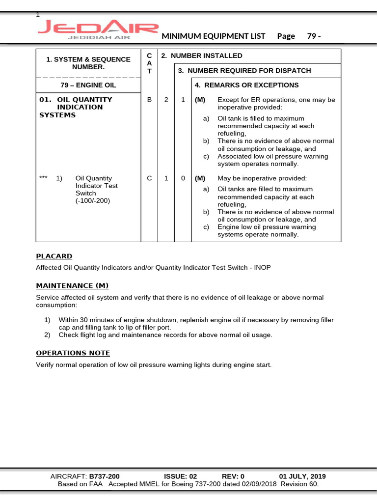 Cargo ATA 79-Engine Oil | PDF | Aviation Safety | Aerospace