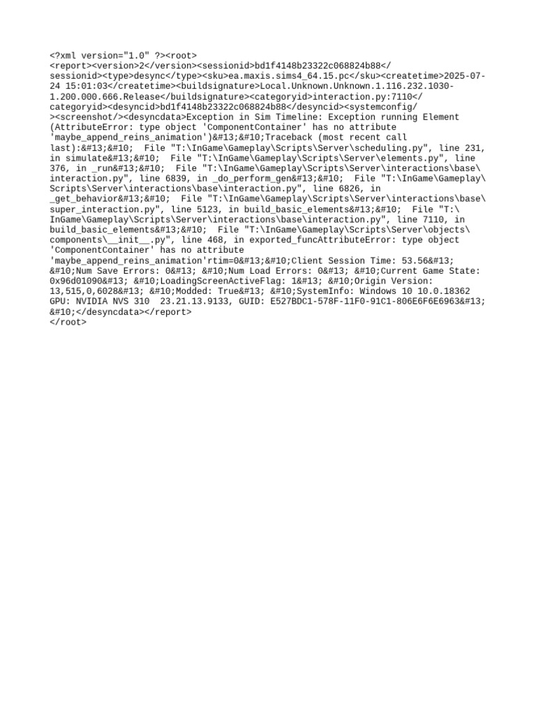 Sim Timeline Exception Report | PDF
