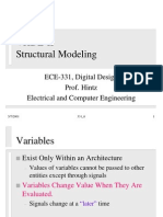 Vhdl-Ii Structural Modeling: ECE-331, Digital Design Prof. Hintz Electrical and Computer Engineering