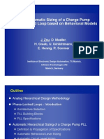 Fast Automatic Sizing of A Charge Pump Phase-Locked Loop Based On Behavioral Models