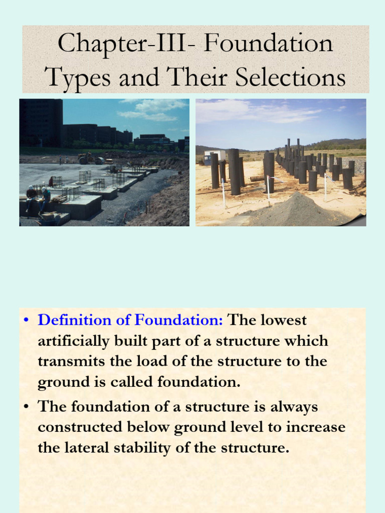 Understanding Foundation Types | PDF | Foundation (Engineering ...
