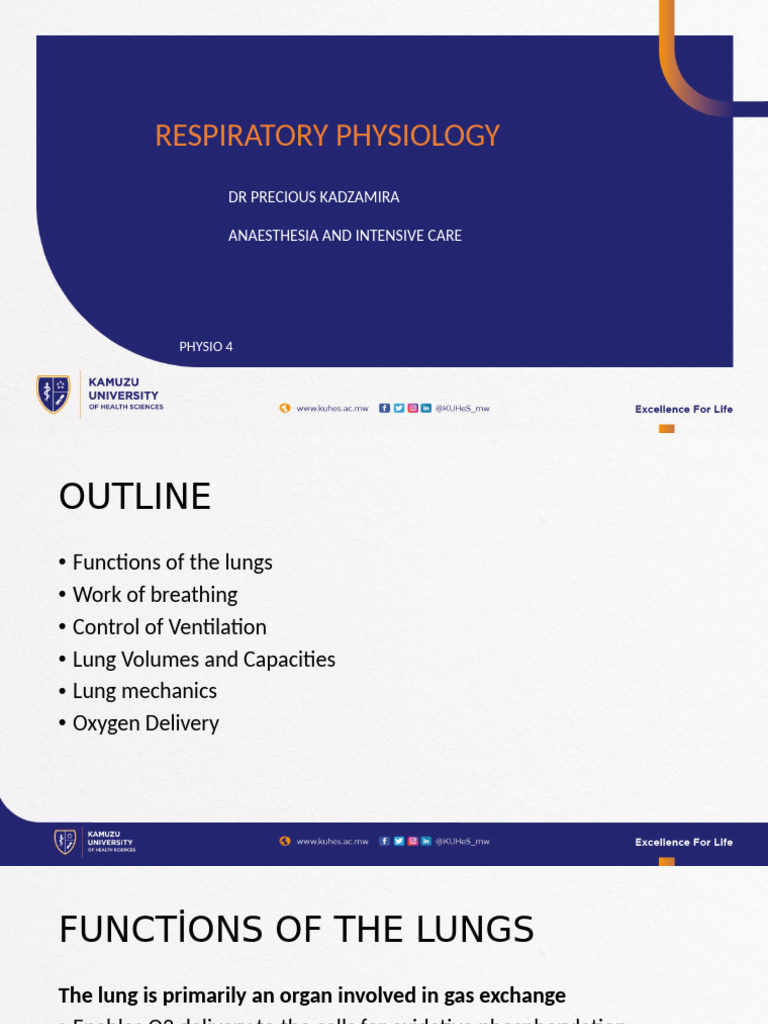 Respiratory Physiology for Anaesthetists | PDF | Breathing | Exhalation