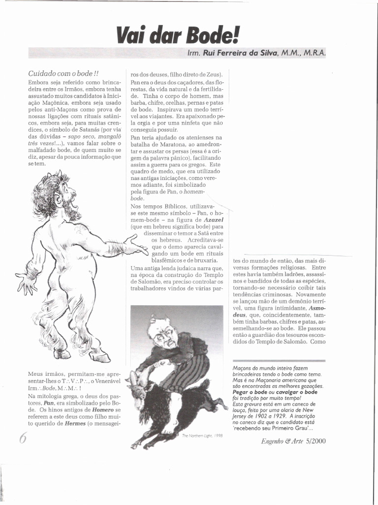 O Bode na Maçonaria: Mitos e Realidades | PDF | Maçonaria | Bode