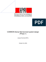 COMMON-Sense Net Low-Level System Design (Phase 1) : Jacques Panchard (EPFL)