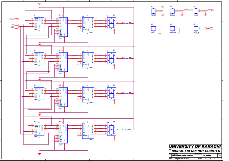 Digital Frequency Counter Diagram | PDF | Rapid Transit | Electric Rail ...