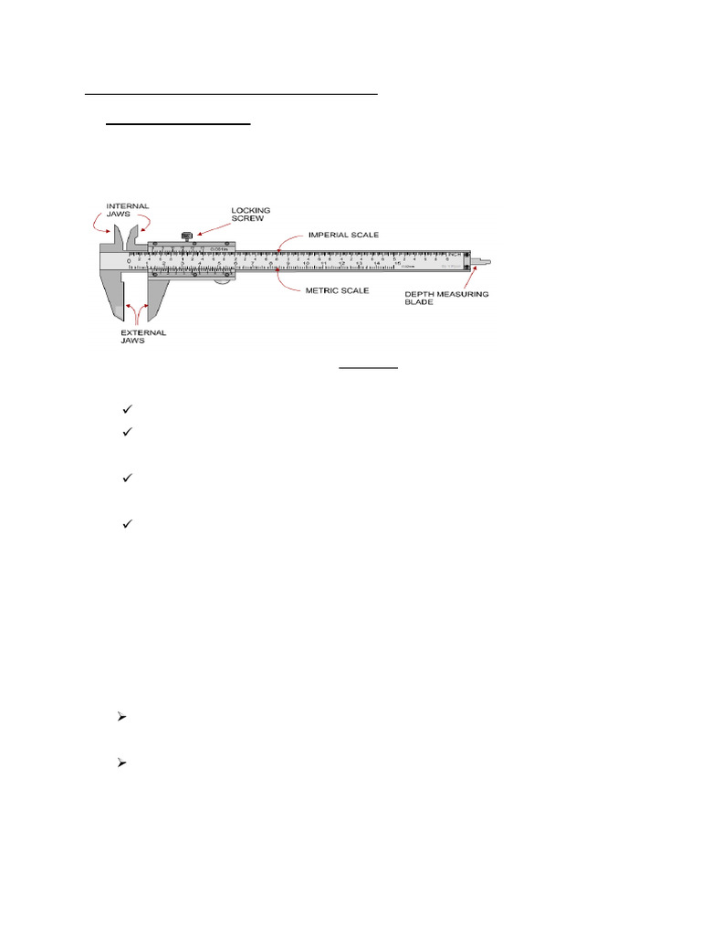 Measuring Tools: Calipers, Micrometers, Dial Gauges | PDF