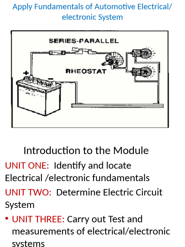 Apply Electrical Fundamentals | PDF | Voltage | Electric Current