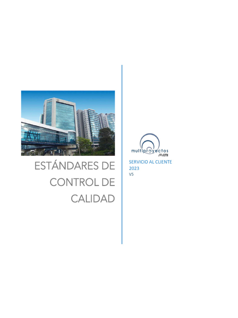 Estándares de Control de Calidad 2023 | PDF | Hormigón | Albañilería