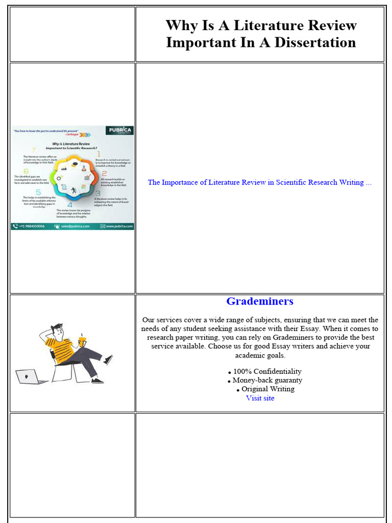 Why Is A Literature Review Important in A Dissertation | PDF ...