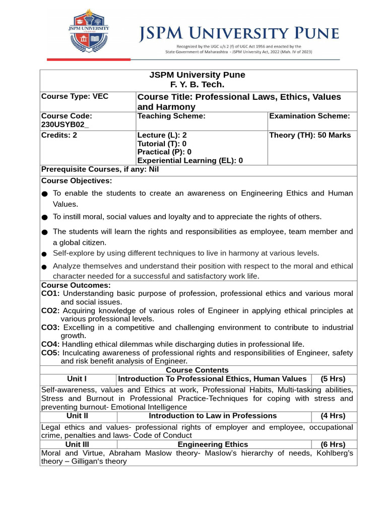Professional Ethics and Values in Engineering | PDF | Value (Ethics)