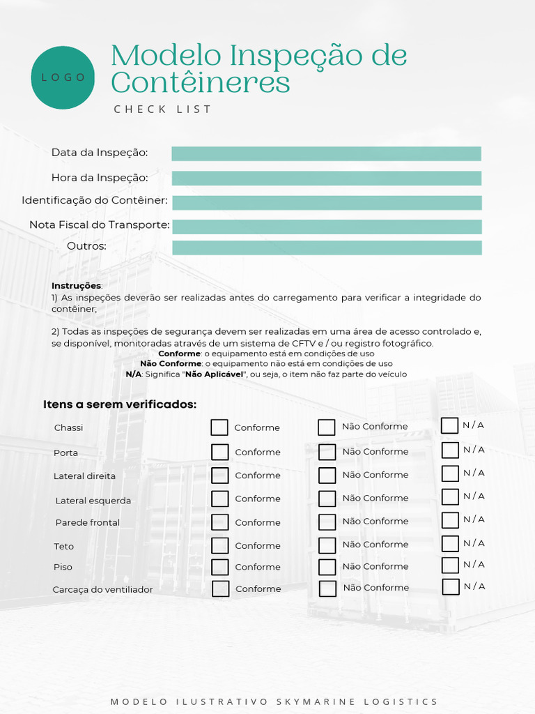 Checklist de Inspeção de Contêineres | PDF