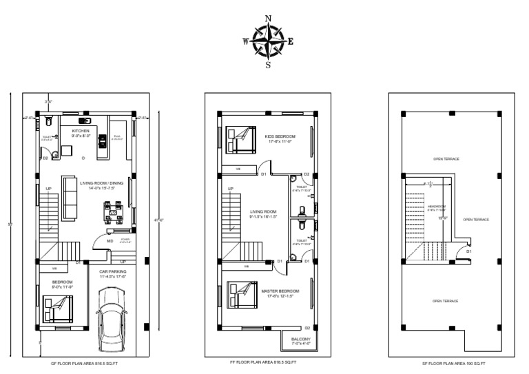 Detailed Floor Plan Dimensions and Areas | PDF | Home | Room