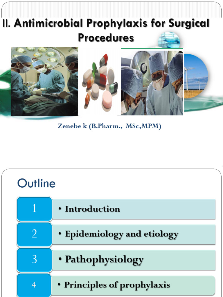 Antimicrobial Prophylaxis in Surgery | PDF | Infection | Surgery