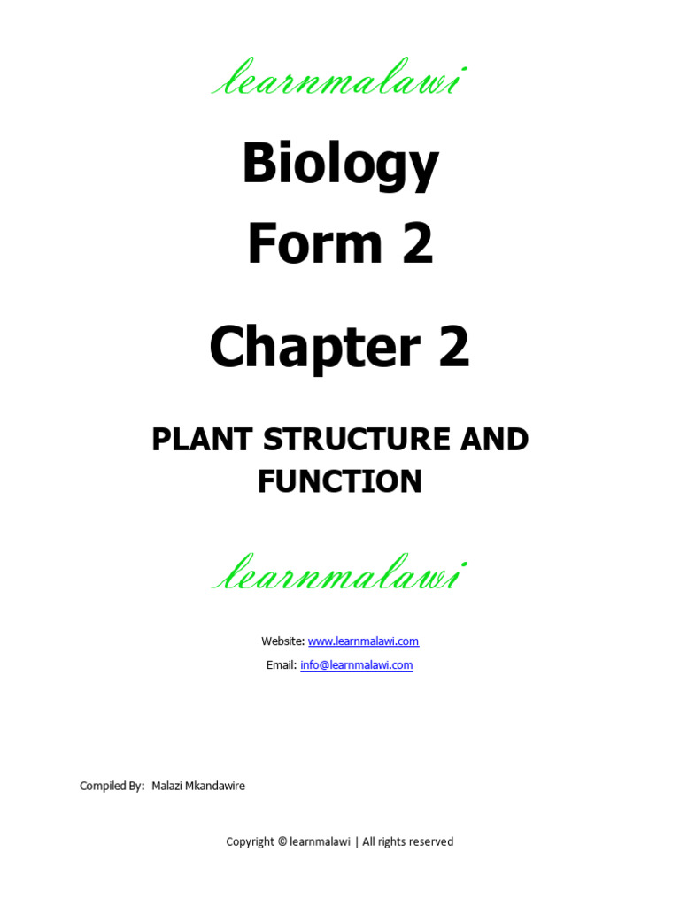 2 Plant Structure and Function 5eac11f73b | PDF | Plant Stem | Stoma