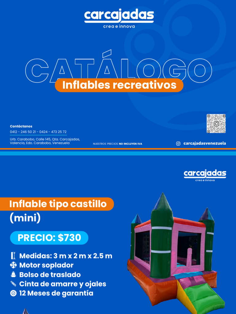 Inflables Recreativos y Precios en Venezuela | PDF | Deportes olímpicos ...