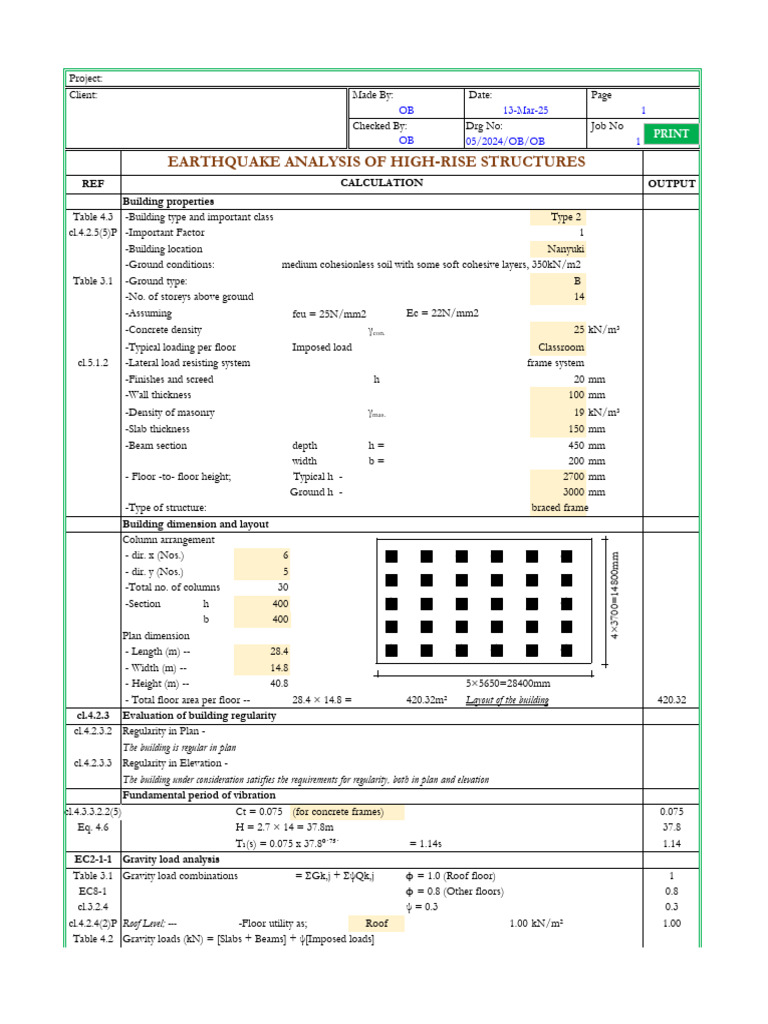 Earthquake Analysis for High-Rise Buildings | PDF | Mechanics ...