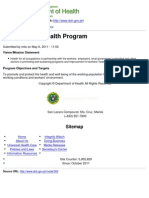 Copy of Department of Health - Occupational Health Program - 2011-10-19