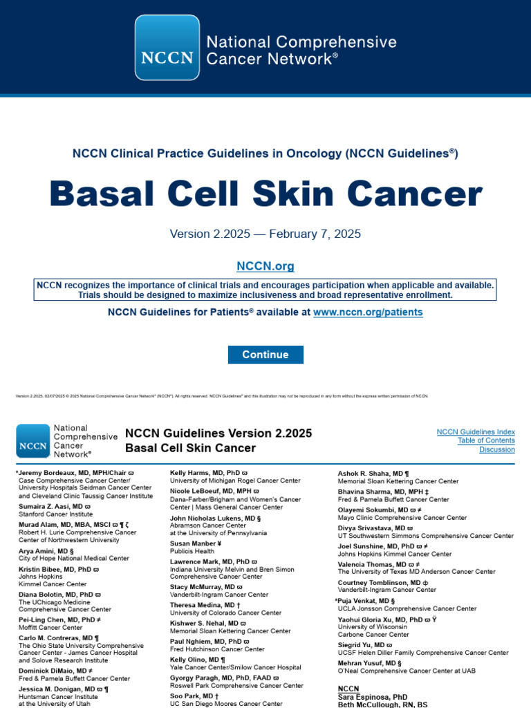 nccn-basal-cell-skin-cancer-guidelines-2025-pdf-clinical-medicine