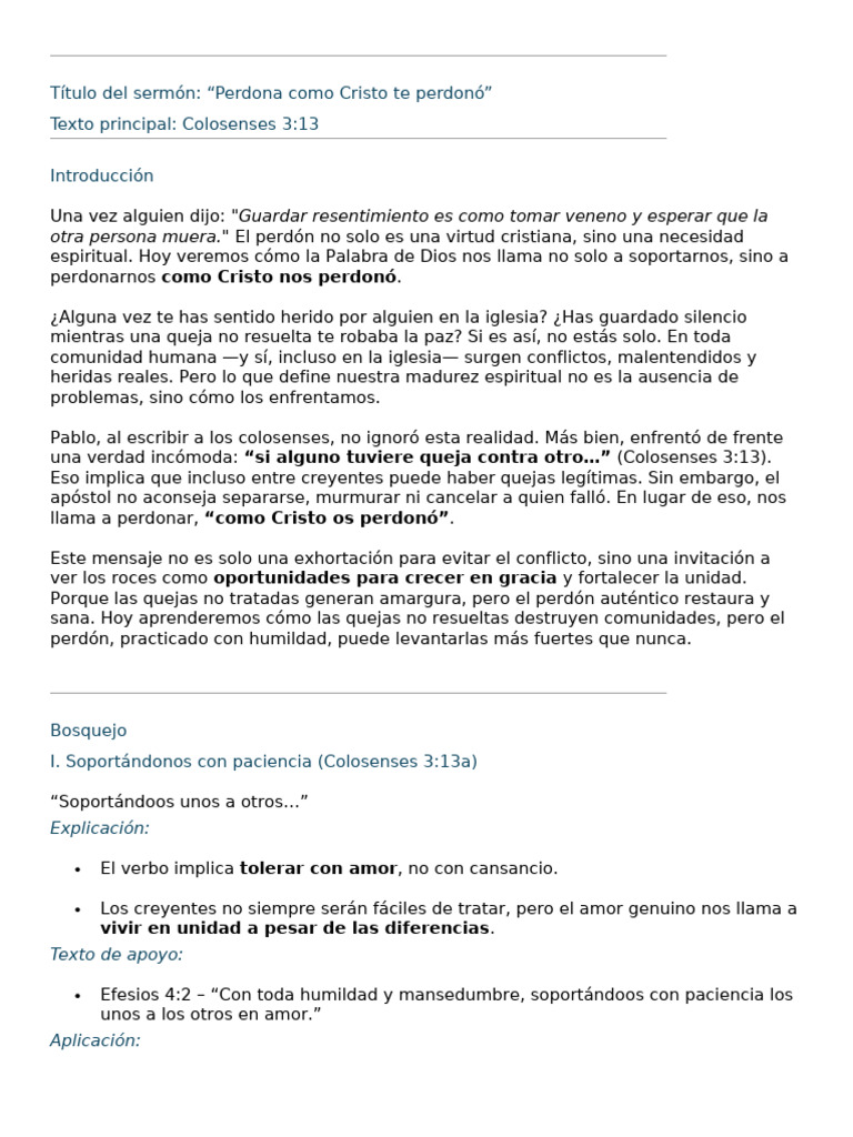 Perdona como Cristo: Claves para la Unidad | PDF | Cristo (título) | Amor