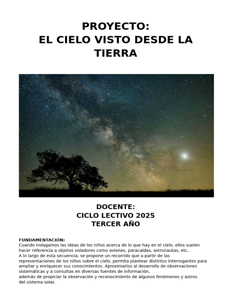 Observando el Cielo desde la Tierra | PDF | Luna | Cielo