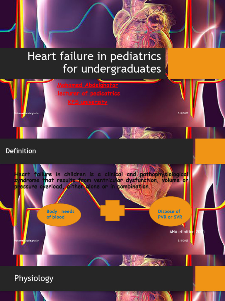 Pediatric Heart Failure Overview | PDF | Heart Failure | Heart