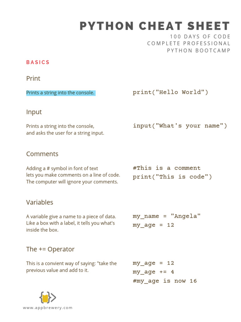 Python+Syntax+Cheat+Sheet+Booklet+v2 | PDF | String (Computer Science ... image.