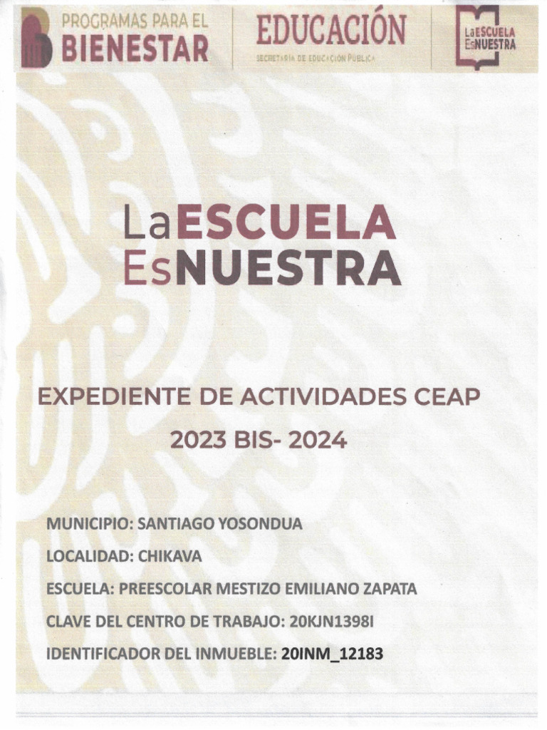 Formatos De Escuela Es Nuestra Pdf 
