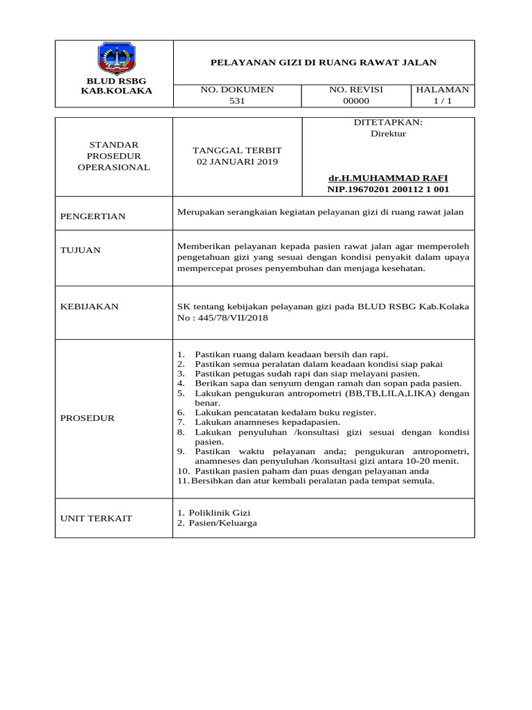 Spo Pel. Gizi Di RRJ | PDF