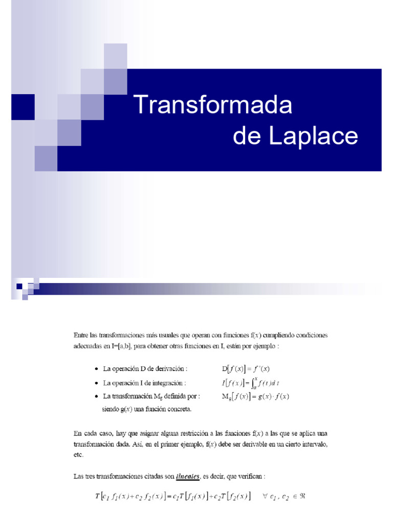 Transformada de Laplace | PDF