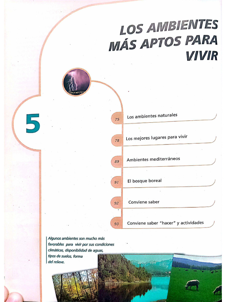 Los Ambientes Más Aptos para Vivir | PDF