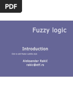 Fuzzy Logic: Aleksandar Rakić Rakic@etf - Rs