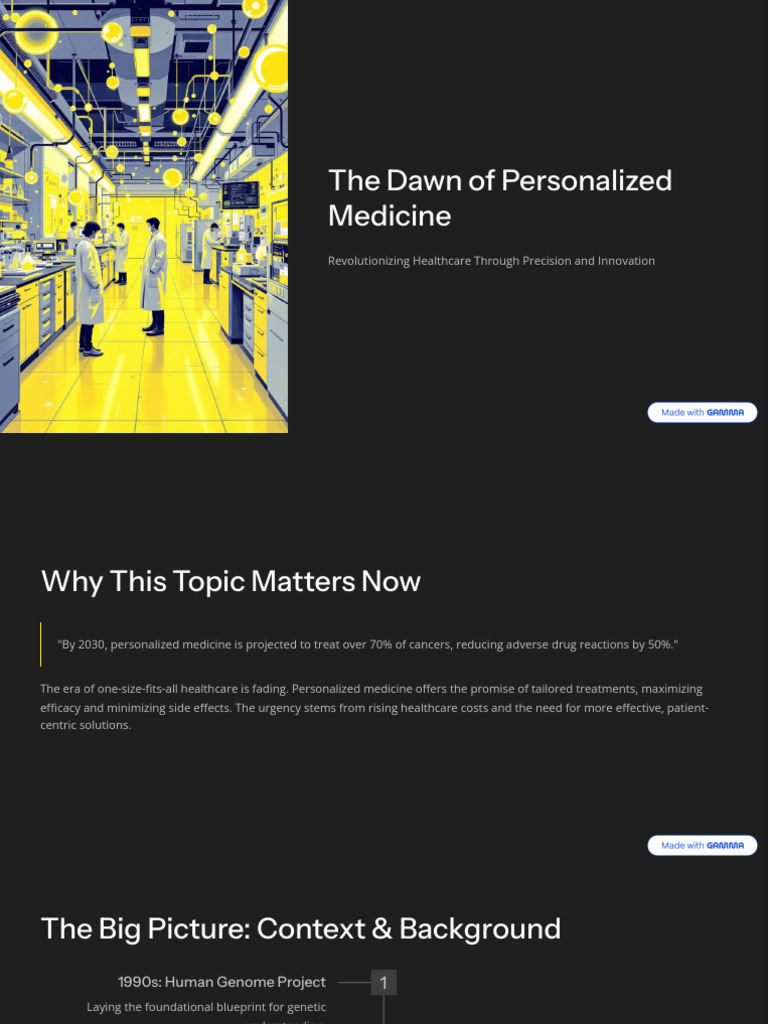 GCC Personalized Medicine Growth Insights | PDF | Personalized Medicine ...