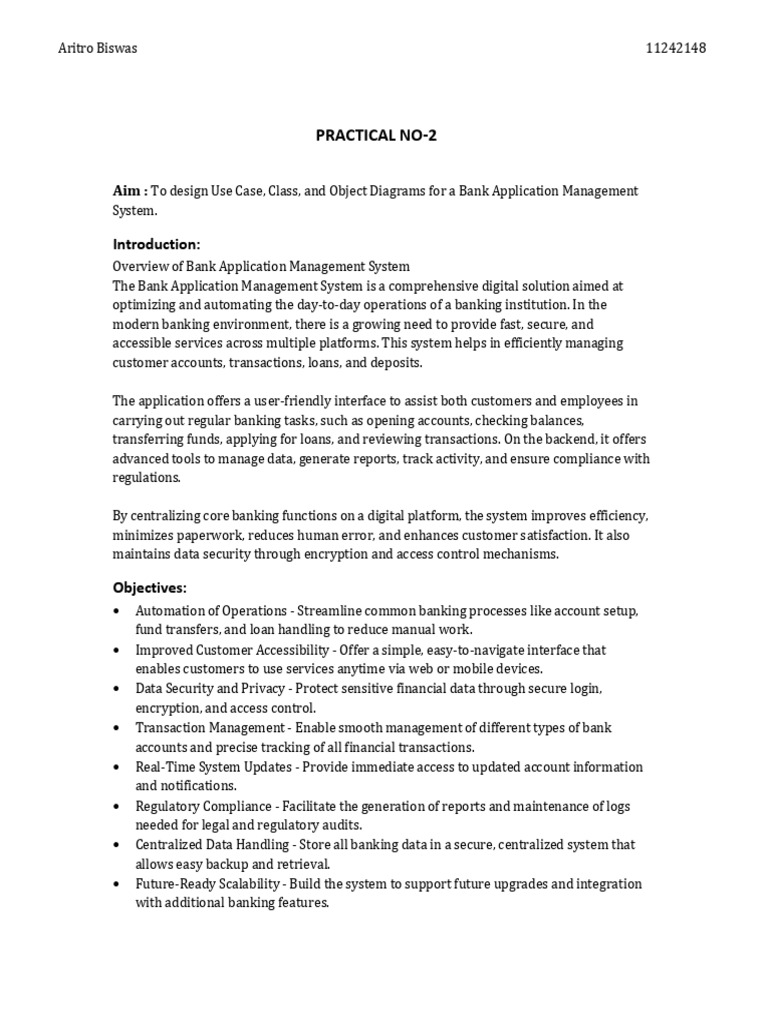 Bank Application Management System Design | PDF | Banks | Automation