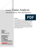 Root Cause Analysis: Motivation, Process, Tools, and Perspectives