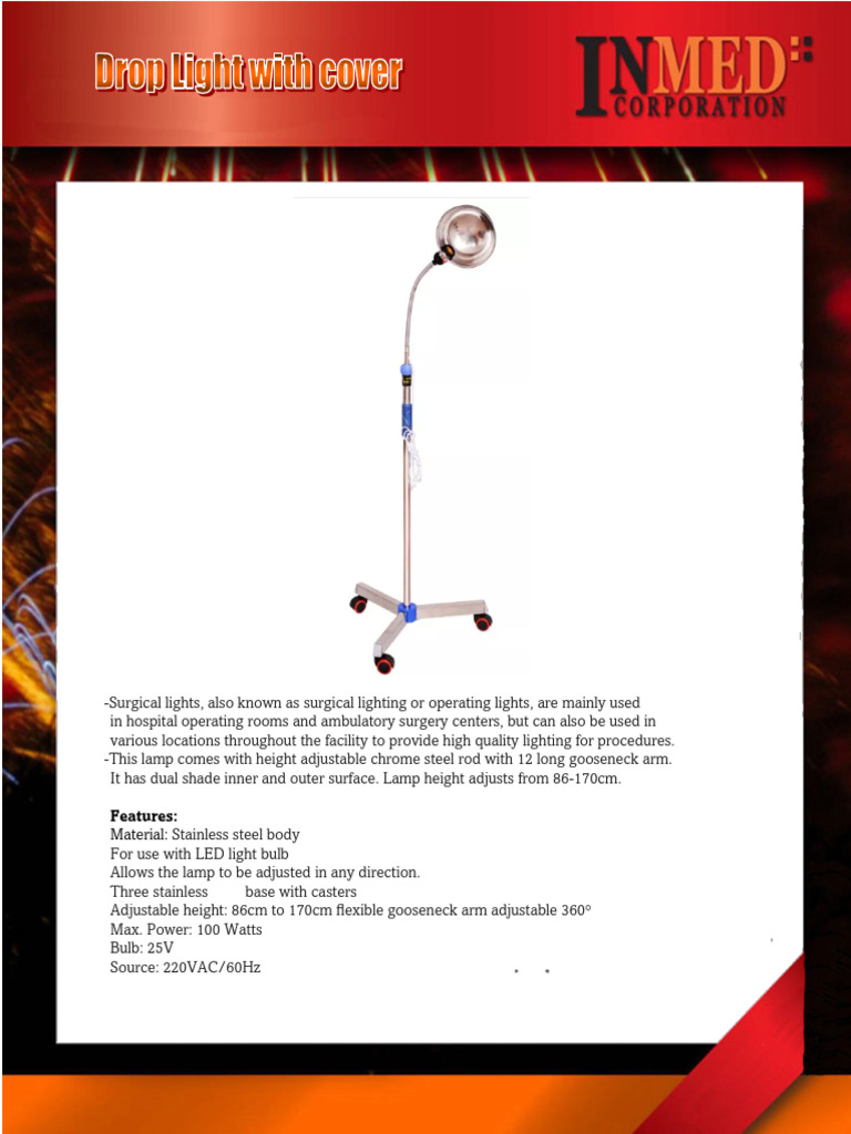 INMED Droplight With Cover CSMC | PDF