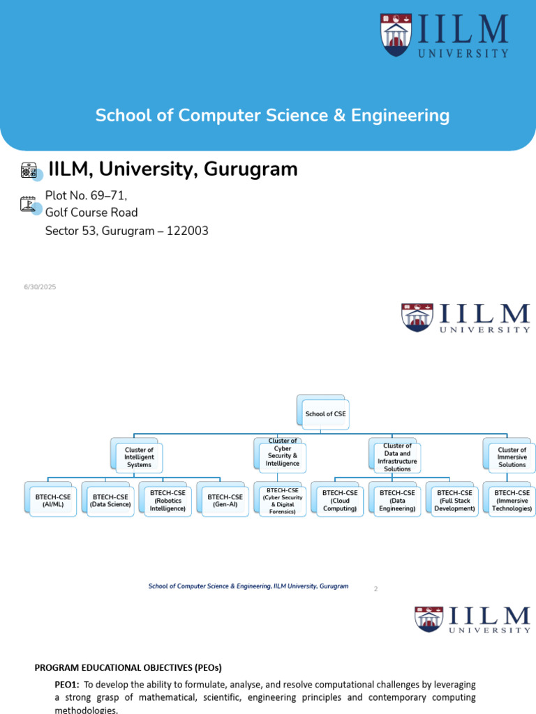 B.Tech Programs in Computer Science at IILM | PDF | Artificial ...